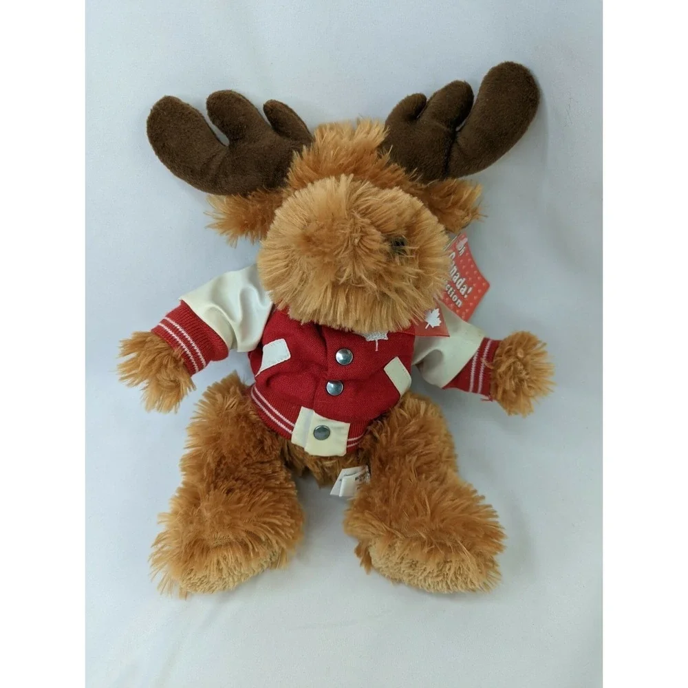 Creature Comforts Reindeer Moose Plush 12 Inch Ottawa‎ Jacket Stuffed Animal Toy